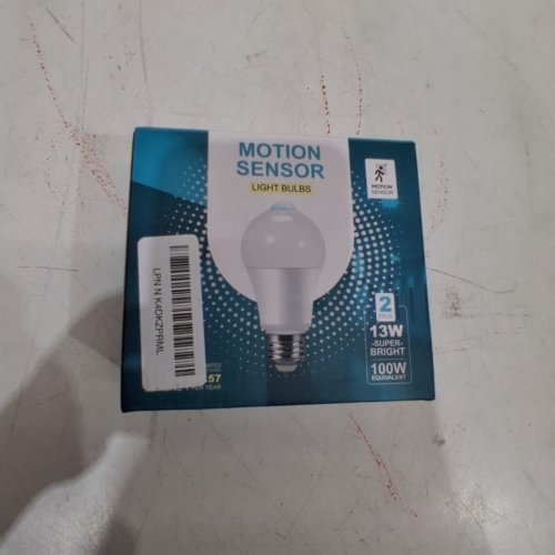 2PK AOVPEX MOTION SENSOR ACTIVATED SECURITY LED LIGHT BULBS - 13W - 1100 LM - WARM WHITE (MODEL:QP6012SA) image 5