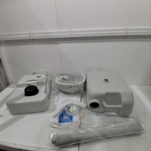 SERENELIFE PORTABLE SINK WITH WATER TANK AND ROLLING WHEELS - 4.4GAL - WHITE- (MODEL:‎SLCASN19) image 2