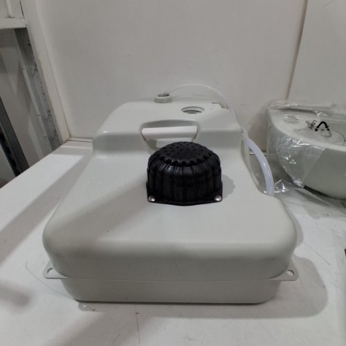 SERENELIFE PORTABLE SINK WITH WATER TANK AND ROLLING WHEELS - 4.4GAL - WHITE- (MODEL:‎SLCASN19) image 4
