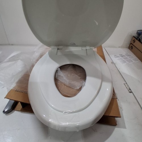BEMIS LITTLE2BIG SLOW-CLOSE TOILET SEAT WITH BUILT IN POTTY TRAINING SEAT - 18.5" ELONGATED - WHITE (MODEL: 1881SLOW 000) image 3
