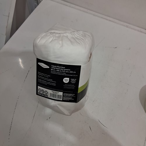 MAINSTAYS FITTED SHEET - QUEEN - WHITE image 3