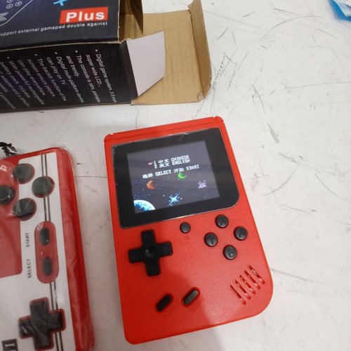 HANDHELD GAME CONSOLE, PORTABLE RETRO VIDEO GAME CONSOLE WITH 800 CLASSICAL FC GAMES, 3.0-INCHES LCD SCREEN, RETRO GAME CONSOLE SUPPORT FOR CONNECTING TV AND TWO PLAYERS (RED) image 2