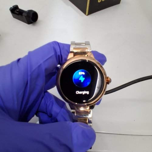 SOUYIE LUXURY ROUND SMART WATCH - 1.3" - ROSE GOLD/SILVER (MODEL: H65) image 2