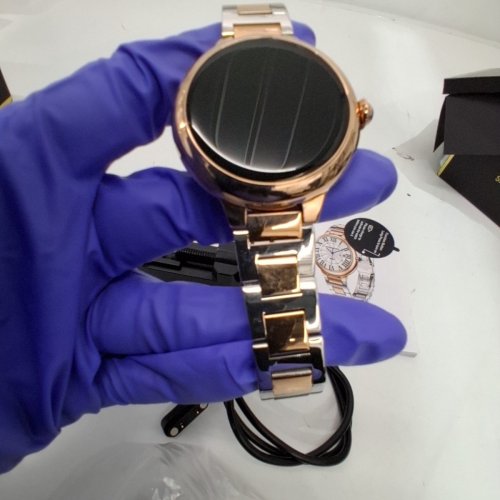 SOUYIE LUXURY ROUND SMART WATCH - 1.3" - ROSE GOLD/SILVER (MODEL: H65) image 4