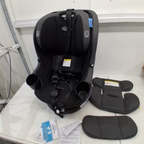 GRACO EASY TURN 360 CONVERTIBLE SWIVEL CAR SEAT, REAR- AND FORWARD-FACING - 66LBS MAX LOAD - BLACK (MODEL: 2227897) image 3