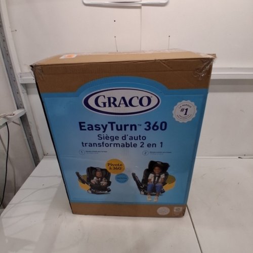 GRACO EASY TURN 360 CONVERTIBLE SWIVEL CAR SEAT, REAR- AND FORWARD-FACING - 66LBS MAX LOAD - BLACK (MODEL: 2227897) image 6