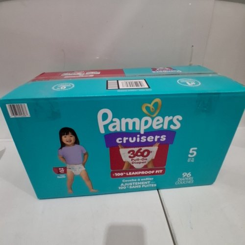 96PK PAMPERS PULL ON CRUISERS 360° 100% LEAKPROOF FIT DISPOSABLE BABY DIAPERS - SIZE 5 (27LBS+) image 3