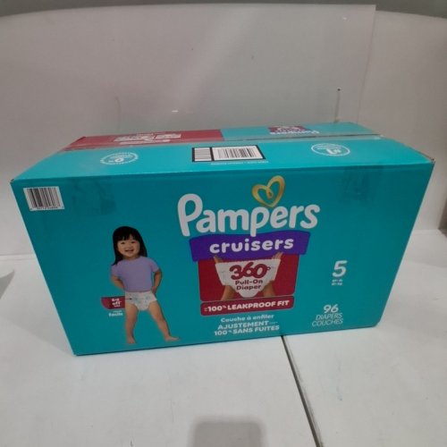 96PK PAMPERS PULL ON CRUISERS 360° 100% LEAKPROOF FIT DISPOSABLE BABY DIAPERS - SIZE 5 (27LBS+) image 4