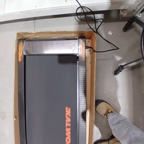 KALWOL WALKING PAD TREADMILL - 2.75HP -350LB MAX - 10% INCLINE -BLACK/ORANGE (MODEL: X382P) image 2