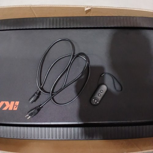 KALWOL WALKING PAD TREADMILL - 2.75HP -350LB MAX - 10% INCLINE -BLACK/ORANGE (MODEL: X382P) image 4