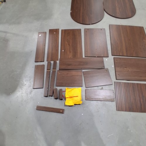 MARNUR TAMBOUR DOOR COFFEE TABLE WITH DRAWER - BROWN (MODEL: ON COT-114) image 4