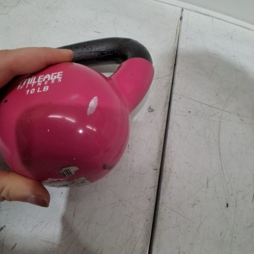 MILEAGE FITNESS KETTLEBELL - 10LBS - PINK image 3