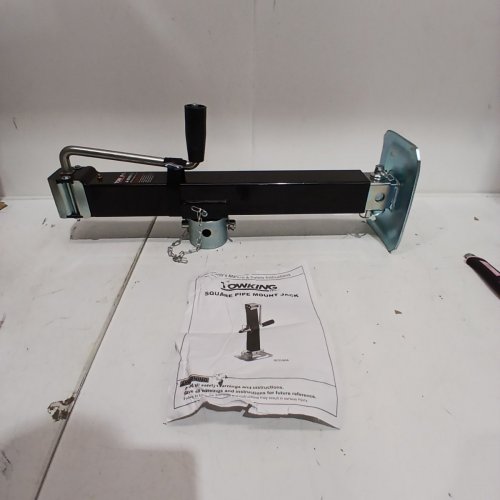 TOWKING SIDE WIND SQUARE BASE TRAILER JACK - 15" - 8000 LBS - BLACK (MODEL: 00701065A) image 2