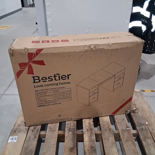 BESTIER COMPUTER DESK WITH 4 DRAWERS - 59" X 21" X 30" - CHERRY (ITEM: H104415L-CRY) image 5