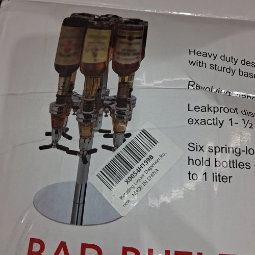 BAR BUTLER CADDY 6 BOTTLES LIQUOR DISPENSER - HOLDS BOTTLES UP TO 1L image 2