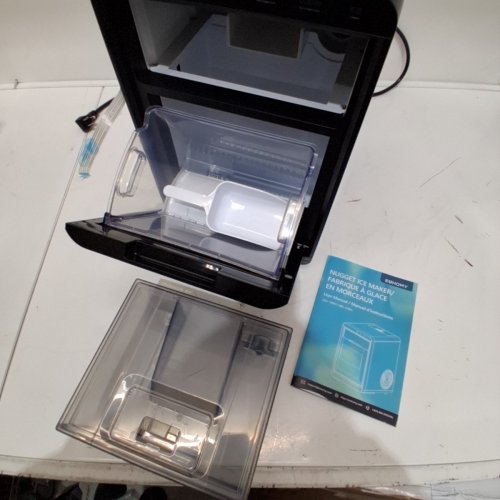 EUHOMY SELF-CLEANING COUNTERTOP NUGGET ICE MAKER - 40 LBS/24H - STAINLESS STEEL (MODEL: IM017-NBL-CAEH) image 4