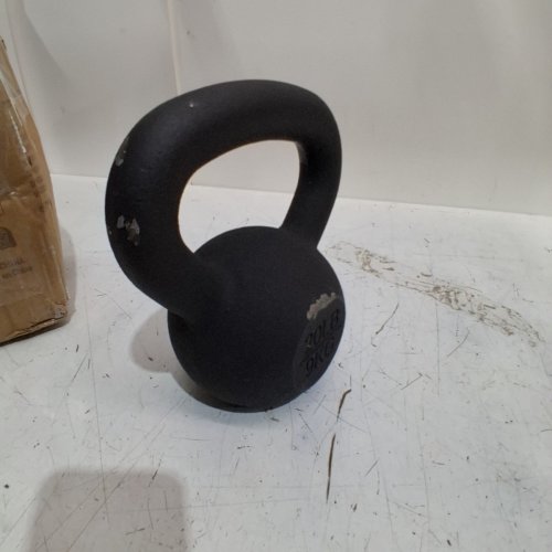 YES4ALL FLATT BOTTOM KETTLEBELL WEIGHT - 20 LBS - BLACK/CAST IRON image 5