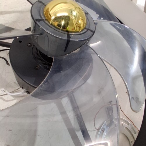 VOLISUN LOW PROFILE CEILING FANS WITH LIGHTS AND REMOTE- 15.7" - 3000k- 6500k- BLACK/GOLD image 3