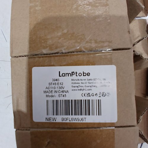 4PK E12 BASE LIGHT BULBS SET FOR LIGHT FIXTURES - ORANGE / YELLOW - (MODEL-ST45) image 2