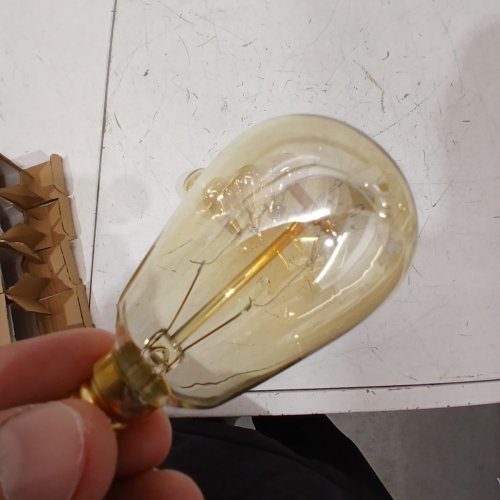 4PK E12 BASE LIGHT BULBS SET FOR LIGHT FIXTURES - ORANGE / YELLOW - (MODEL-ST45) image 4