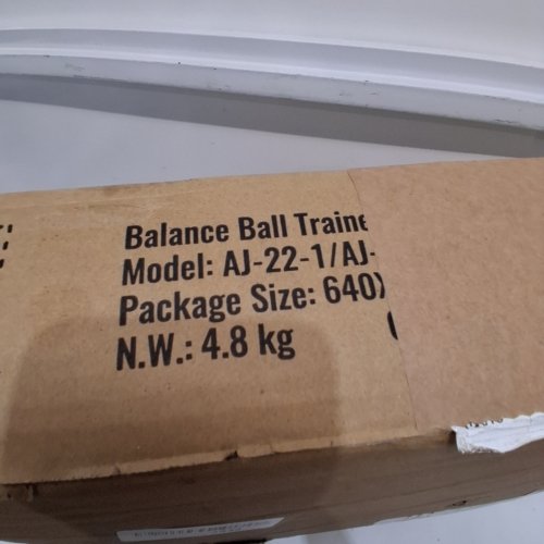 HALF EXERCISE BALANCE BALL TRAINER - 23" - GRAY (MODEL: AJ-22-1) image 3