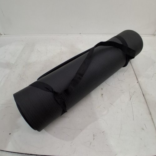 CAP BARBELL HIGH DENSITY EXERCISE YOGA MAT WITH STRAP - 1/2" X 24" X 68" - BLACK - (MODEL: MTIS-6523-12BK) image 3
