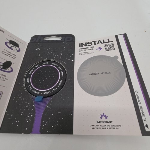 OHSNAP! SNAP 4 LUXE EXPANDING MAGSAFE PHONE GRIP AND STAND - OBSIDIAN BLACK image 2