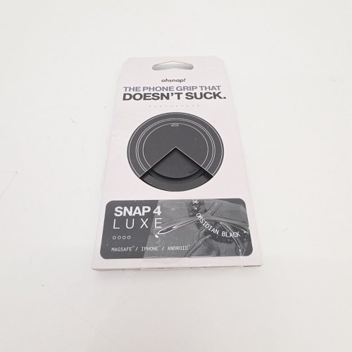 OHSNAP! SNAP 4 LUXE EXPANDING MAGSAFE PHONE GRIP AND STAND - OBSIDIAN BLACK image 4