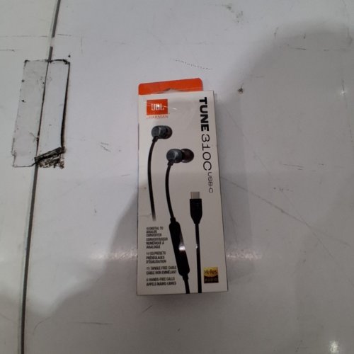 JBL TUNE 310C WIRED HEADPHONES WITH FLAT CABLE AND 3 BUTTON REMOTE AND MICROPHONE - USB-C - BLACK image 5