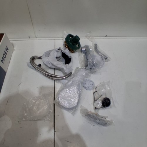 MOEN MEENA SINGLE HANDLE MODERN SHOWER FAUCET WITH HANDSHOWER AND TUB SPOUT - CHROME - (MODEL:82618BZG) image 3