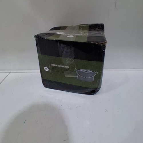 ALUMINUM ALLOY HANGING COOKING POT WITH LID - 4 L - GREY image 4