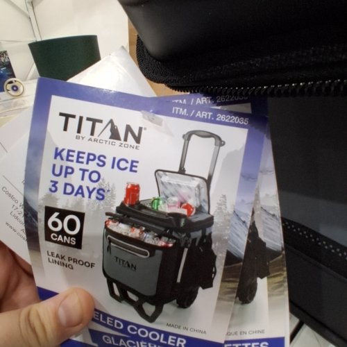 TITAN DEEP FREEZE COOLER - 60 CANS - BLACK/GREY (MODEL:2622035) image 2
