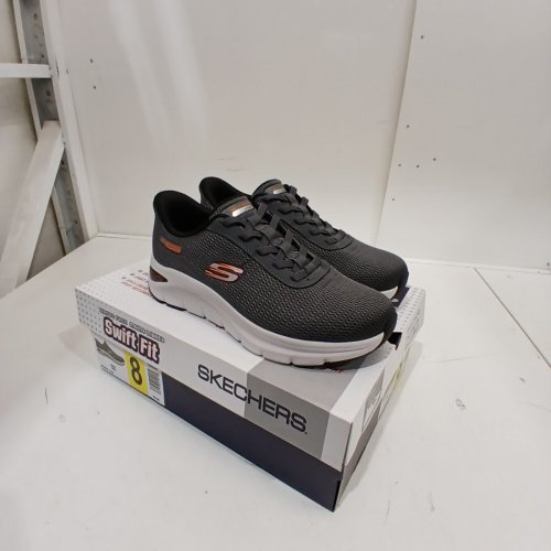 MENS SKETCHERS ARCH COMFY 2.0 SNEAKERS - SIZE 8 - GREY (STYLE: 1998908) image 3