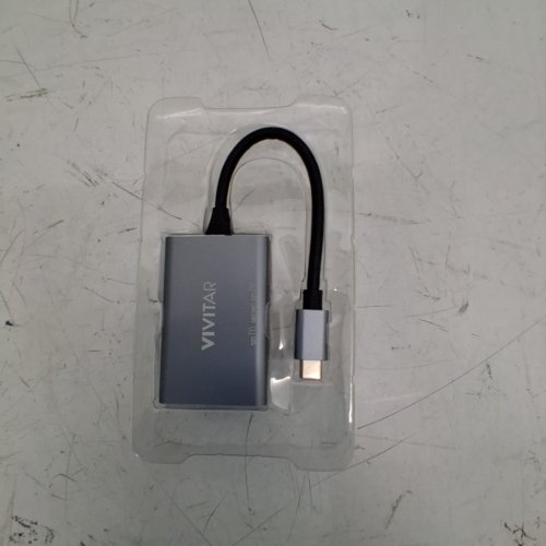 VIVITAR USB-C TO 4K HDMI AND MICRO SD/FULL SD READER/ADAPTER - SILVER - (MODEL: VIVRW7203-NOC-FR) image 2