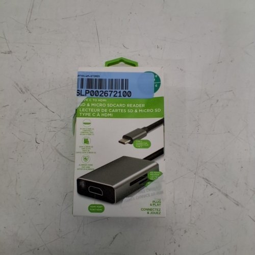 VIVITAR USB-C TO 4K HDMI AND MICRO SD/FULL SD READER/ADAPTER - SILVER - (MODEL: VIVRW7203-NOC-FR) image 3