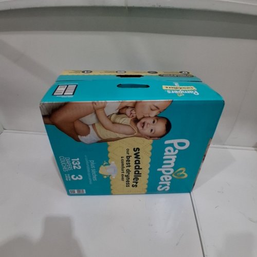 132PK PAMPERS SWADDLERS DIAPERS - SIZE 3 (1326LB) image 2