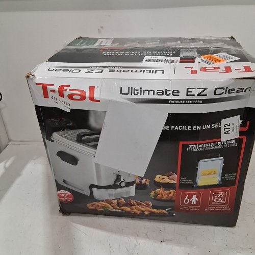 T-FAL ULTIMATE EZ CLEAN STAINLESS STEEL DEEP FRYER WITH OIL FILTRATION SYSTEM, DIGITAL TIMER - 3.5L - 1700W - STAINLESS STEEL/BLACK (MODEL: SERIE F58-M1) image 8