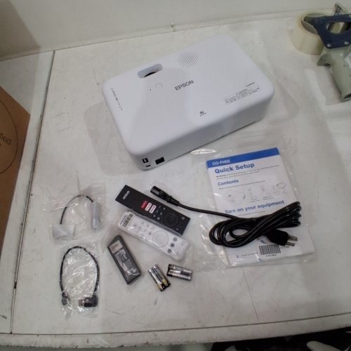 EPSON EPIQVISION FLEX CO-FH02 FULL HD 1080P SMART STREAMING PORTABLE PROJECTOR WITH 3000LM COLOUR/WHITE BRIGHTNESS, ANDROID TV, BLUETOOTH - WHITE (MODEL: HA85A) image 3