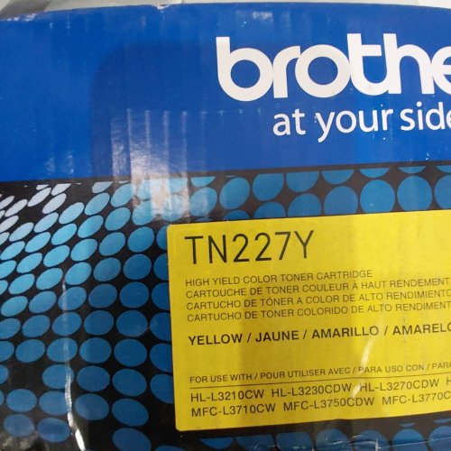 BROTHER HIGH YIELD COLOR TONER CARTRIDGE - 2300 PAGE YIELD - YELLOW (MODEL: TN227Y) image 2