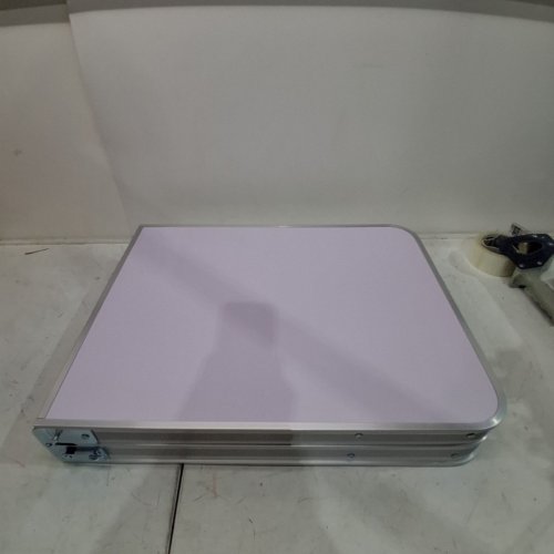 FOLDING CAMPING TABLE WITH STORAGE ALUMINUM LIGHTWEIGHT - 27.36" X 47.24" X 18.5" - WHITE (MODEL:CL0108-CA TA) image 3