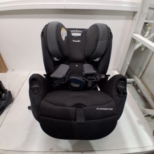 EVENFLO ALL4STAGES SLIM 4-IN-1 COVERTABLE CAR SEAT - BARKER GRAY (MODEL: CS400112525C) image 3