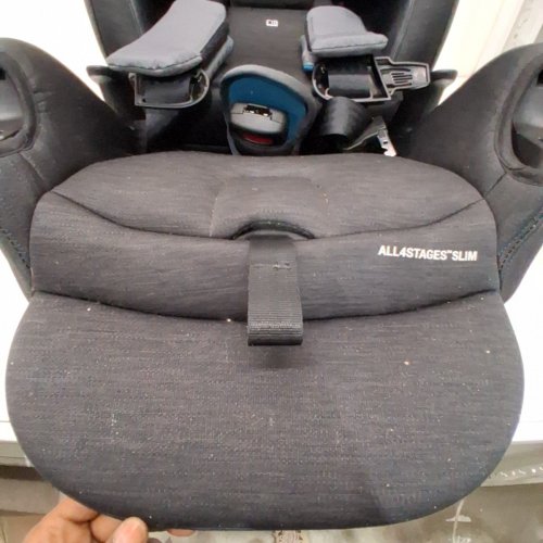 EVENFLO ALL4STAGES SLIM 4-IN-1 COVERTABLE CAR SEAT - BARKER GRAY (MODEL: CS400112525C) image 4