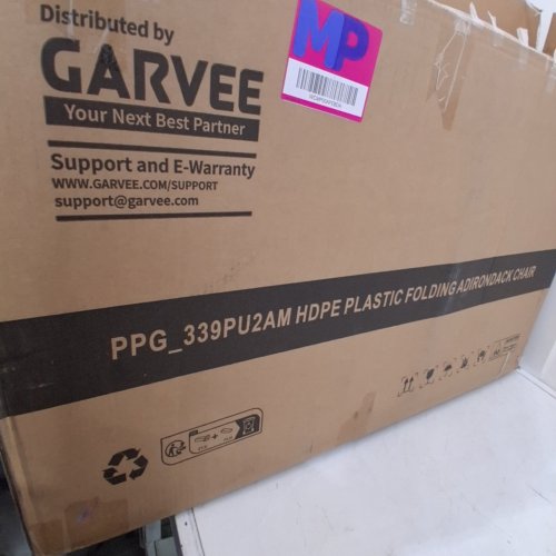 GARVEE HDPE PLASTIC FOLDING ADIRONDACK CHAIR - NAVY BLUE (MODEL: PPG_339PU2AM) image 2