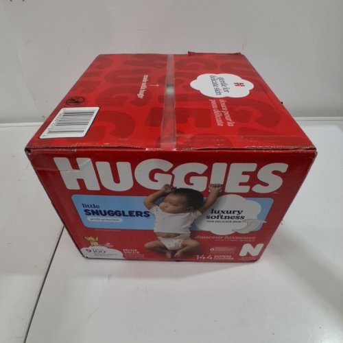 144PK HUGGIES LITTLE SNUGGLERS DIAPERS - SIZE NEWBORN image 2