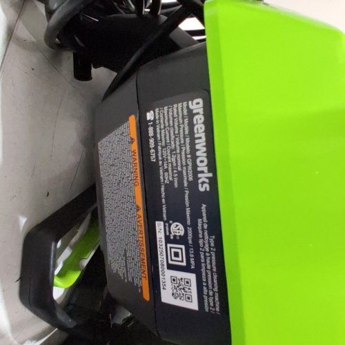 GREENWORKS ELECTRIC PRESSURE WASHER -2000PSI - 14AMP - GREEN (MODEL: GPW2006) image 6