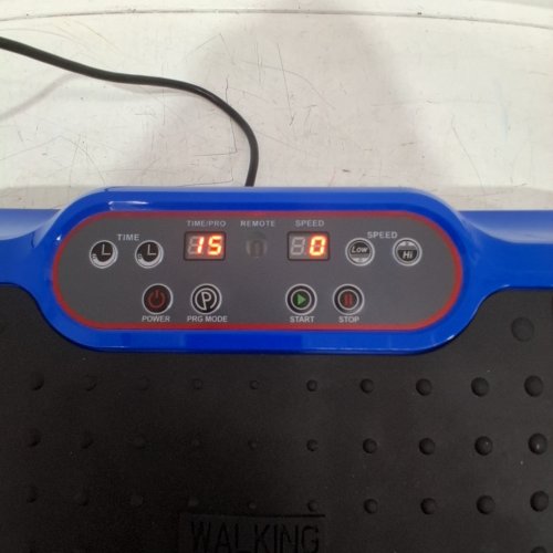 LIFEPRO WAVER VIBRATION PLATE EXERCISE MACHINE WITH HANDLES AND BANDS - BLUE (MODEL: WVR1010) image 2