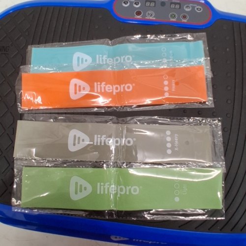 LIFEPRO WAVER VIBRATION PLATE EXERCISE MACHINE WITH HANDLES AND BANDS - BLUE (MODEL: WVR1010) image 8