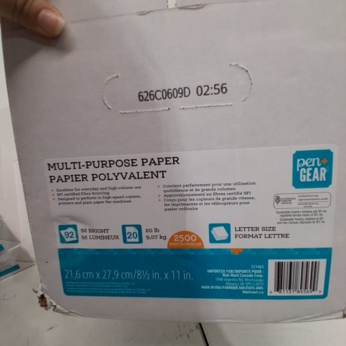 2500-SHEETS PEN+GEAR MULTI-PURPOSE COPY PAPER - 8.5" X 11" - WHITE image 2