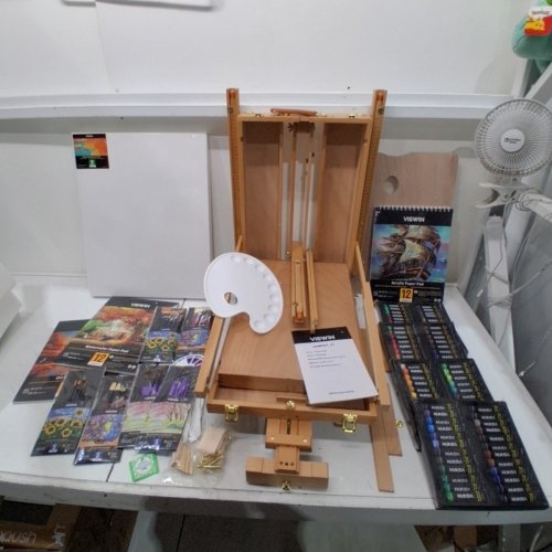 VISWIN PROFESSIONAL ALL-IN-ONE ART PAINTING KIT WOODEN EASEL - NATURAL (MODEL:ASMP001-V1) image 6