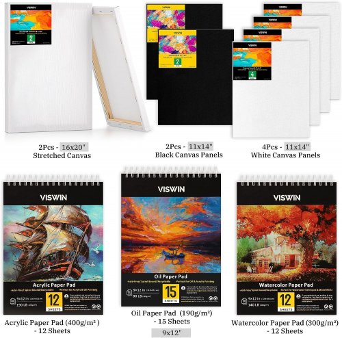 VISWIN PROFESSIONAL ALL-IN-ONE ART PAINTING KIT WOODEN EASEL - NATURAL (MODEL:ASMP001-V1) image 4